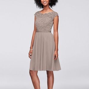 Bridesmaid short lace Biscotti F17019 Dress